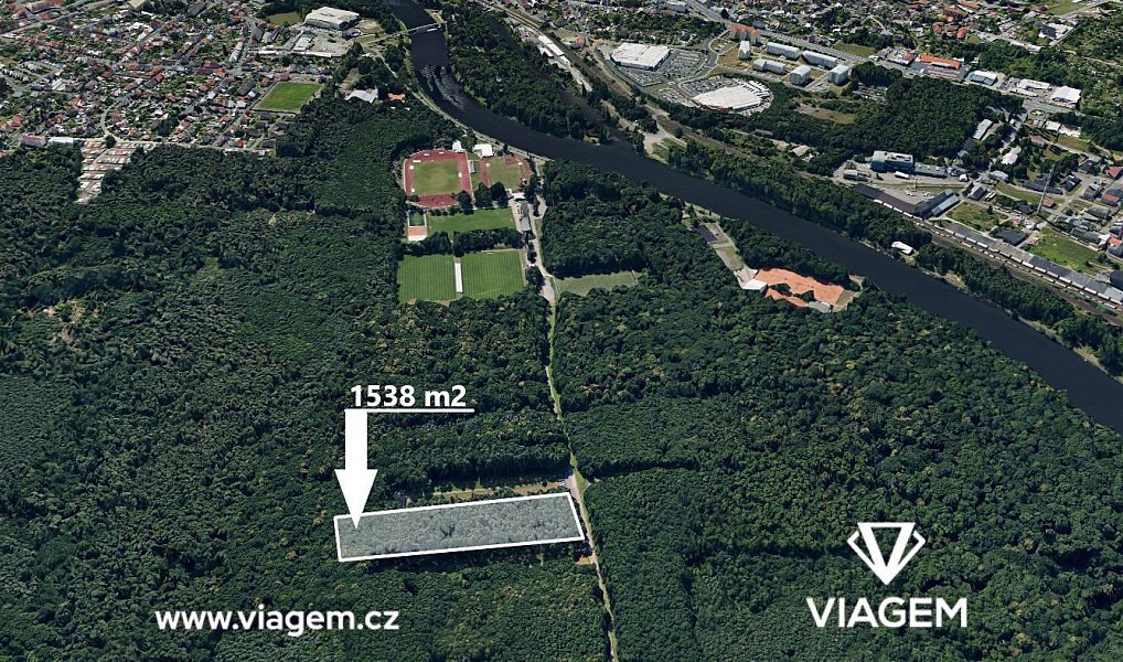 Prodej zahrady 1 537 m², Kolín – fotka 1 z 5