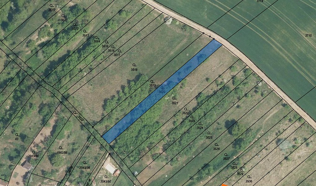 Prodej louky 1 896 m², Mouřínov – fotka 1 z 4
