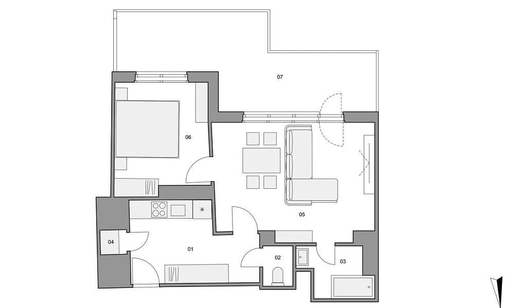 Prodej bytu 2+kk 47 m², Praha – náhled fotky 8