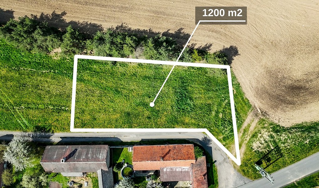 Prodej stavebního pozemku 1 200 m², Třebsko – náhled fotky 4
