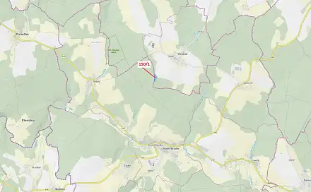 Dražba lesa 6 169 m², Krásné