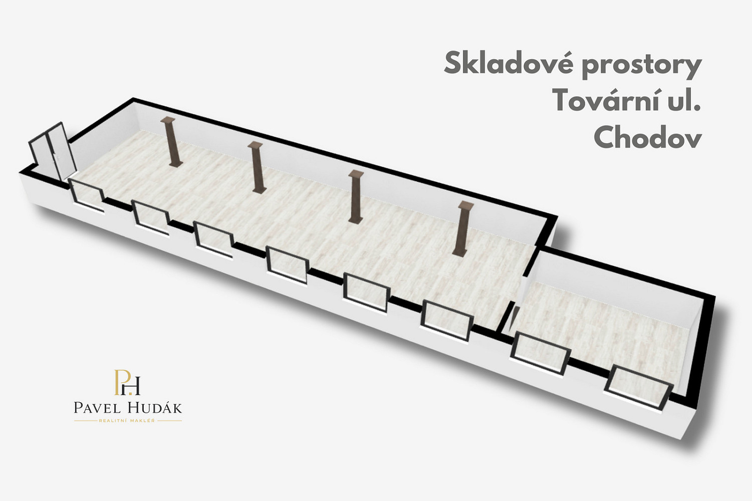 Pronájem skladovacích prostor 116 m²