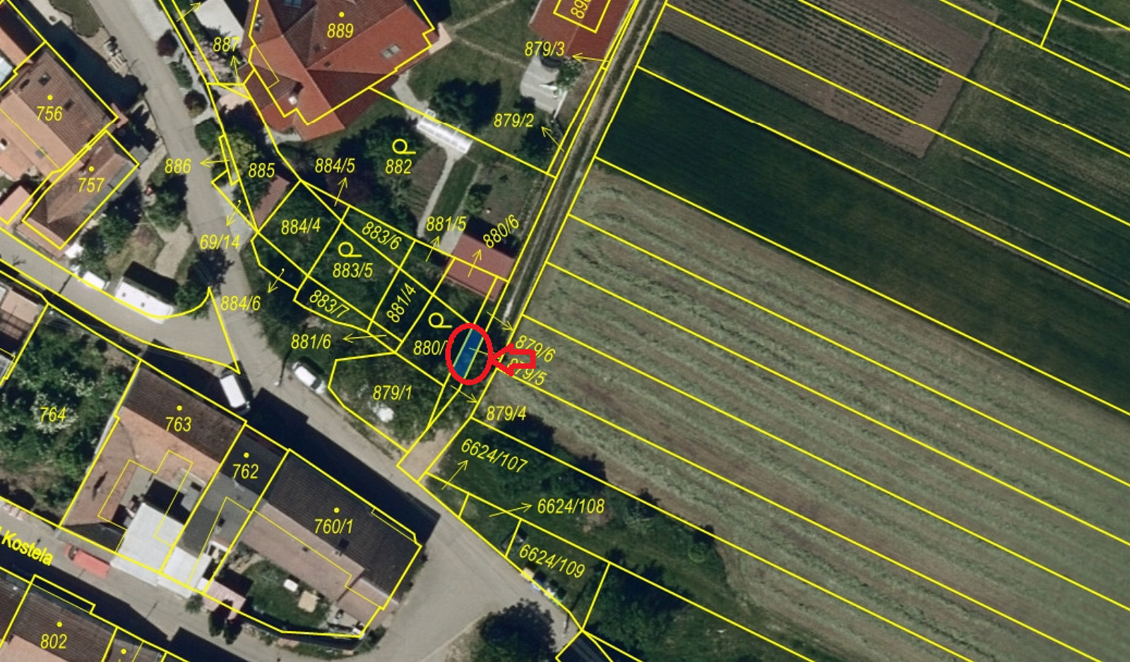 Prodej pole 2 516 m² – fotografie 2