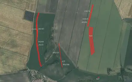 Prodej pole 56 857 m², Žabovřesky nad Ohří, okres Litoměřice