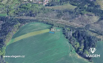 Prodej pole 742 m², Krasová, okres Blansko