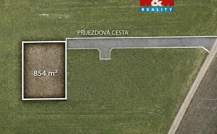 Prodej stavebního pozemku 854 m², Přelovice, okres Pardubice