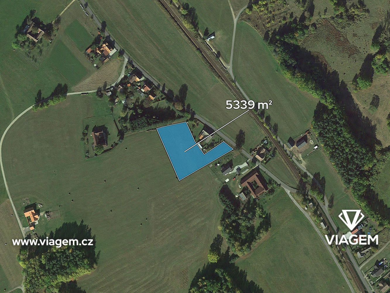 Prodej pole 296 m² – pohled 2
