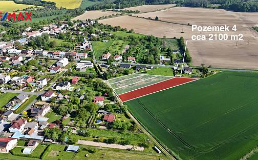 Prodej stavebního pozemku 2 100 m², Lazníky, okres Přerov