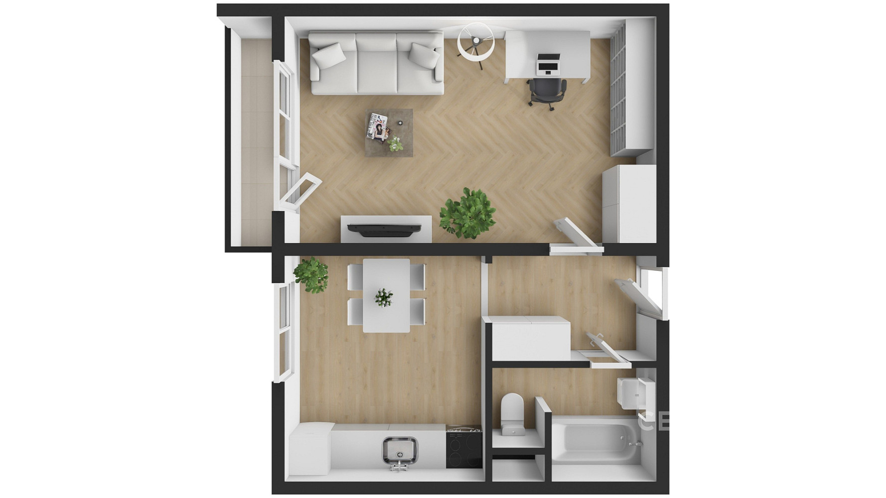 Prodej bytu 1+1 39 m² – fotografie 3