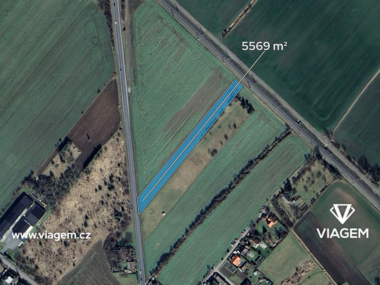 Prodej stavebního pozemku 2 784 m² – pohled 3