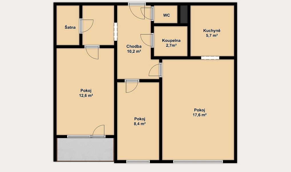 Prodej bytu 3+kk 61 m², Praha – náhled fotky 24