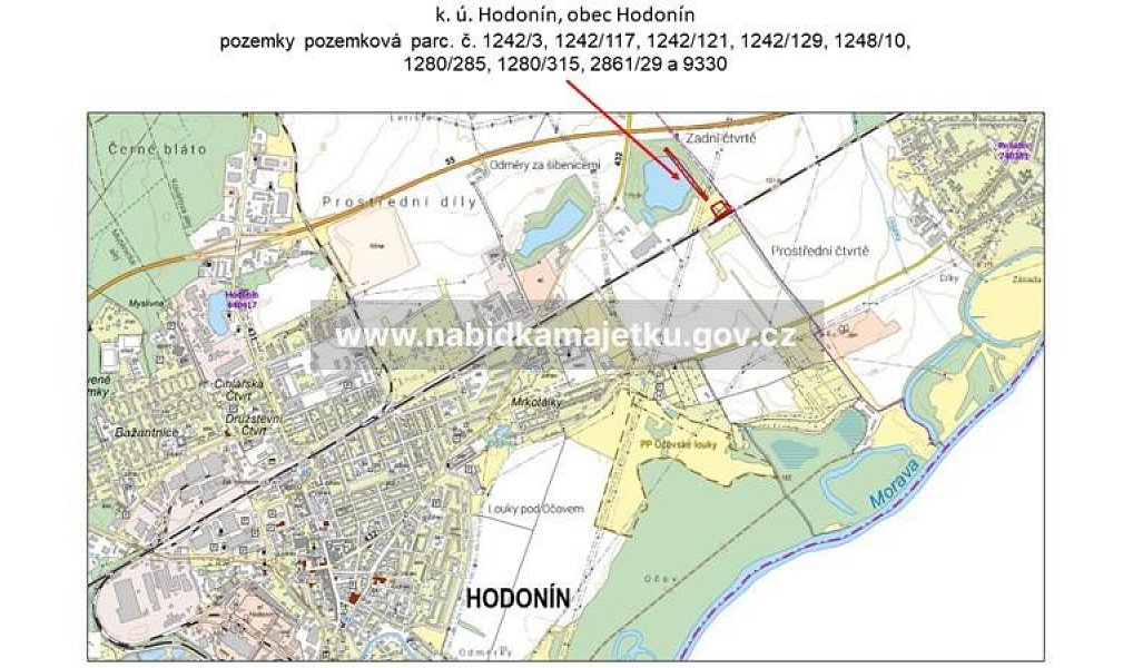 Prodej pozemku, 14697 m², Hodonín