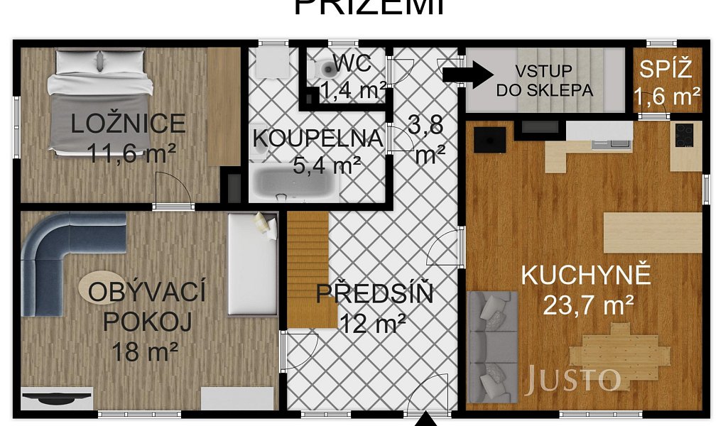 Prodej domu 143 m² s pozemkem 426 m², Oslov – náhled fotky 2