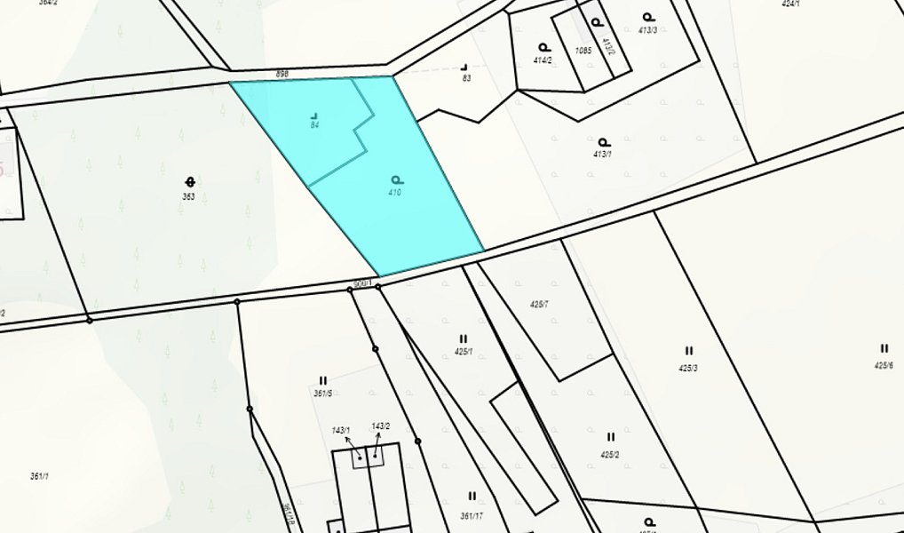 Prodej stavebního pozemku 1 410 m², Zákupy – náhled fotky 3