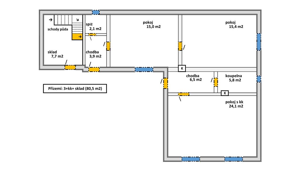Prodej domu 80 m² s pozemkem 600 m², Rudoltice – náhled fotky 11