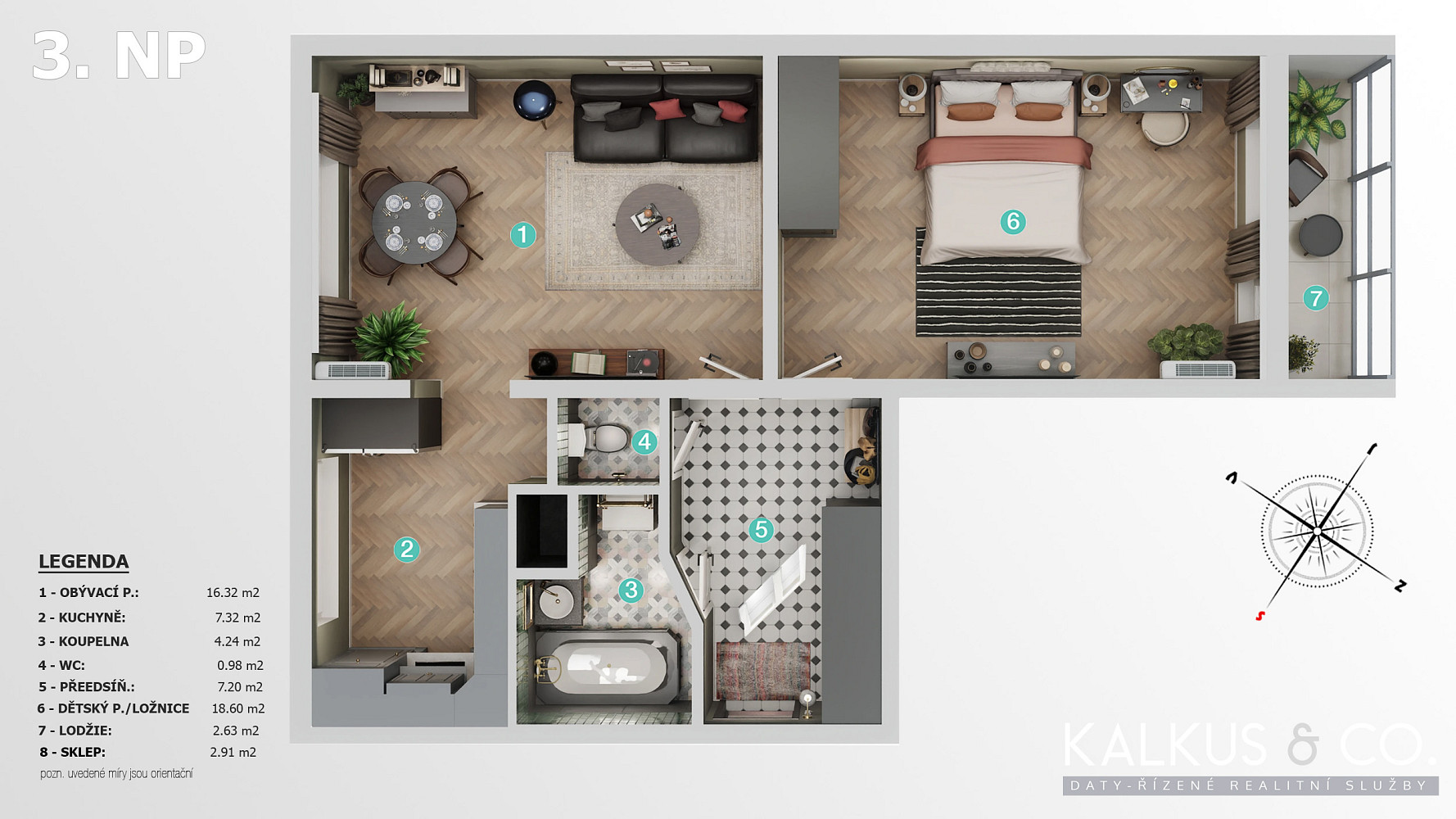 Prodej bytu 2+1 60 m² – fotografie 2