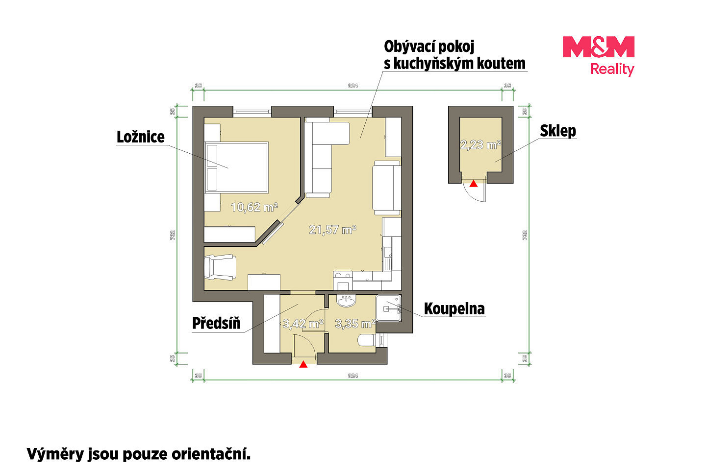 Prodej bytu 2+kk 39 m² — photo 4