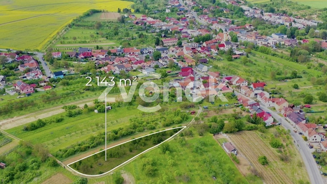 Prodej stavebního pozemku 2 143 m², Zlechov
