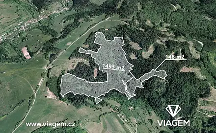 Prodej pole 1 640 m², Valašská Senice, okres Vsetín