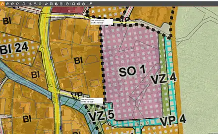 Dražba stavebního pozemku 10 280 m², Hořovice, okres Beroun