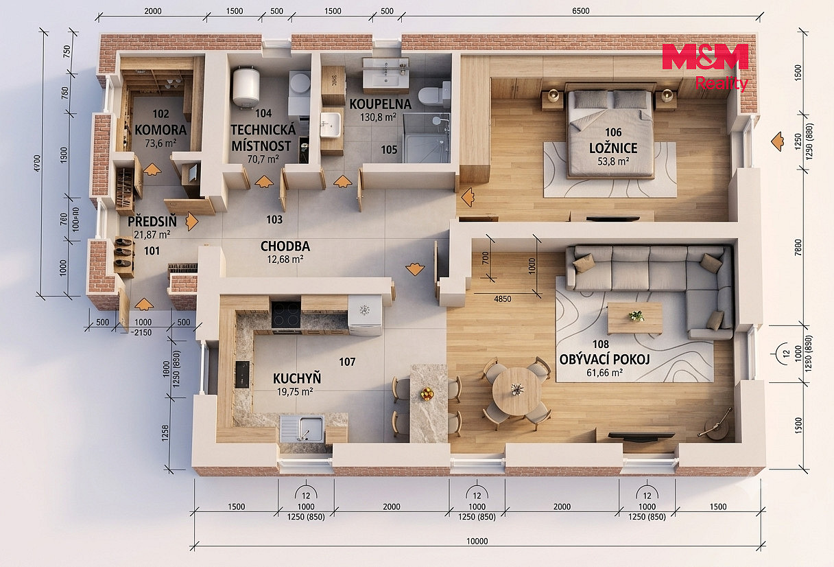 Prodej domu 80 m² s pozemkem 1 014 m² — photo 2