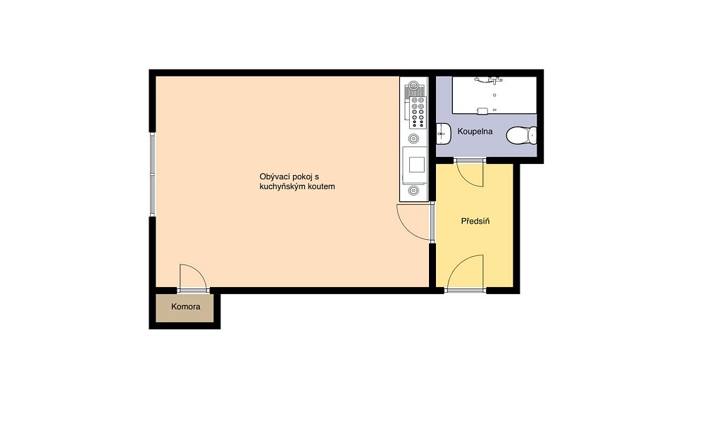 Prodej bytu 1+kk 36 m², Praha – náhled fotky 2