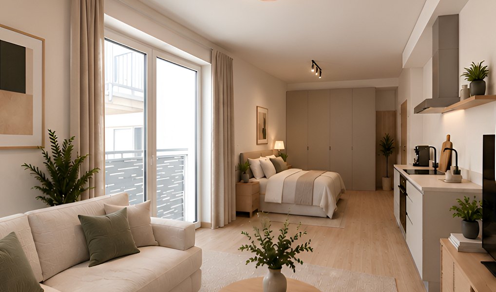 Pronájem bytu 1+kk, 29 m², Černovice - Brno-město, Brno