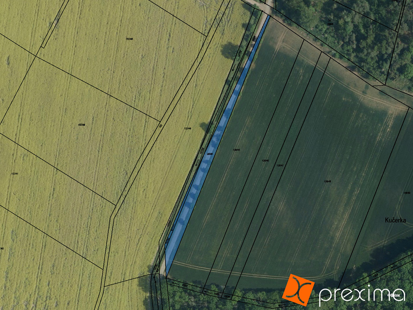 Prodej pozemku 876 m²