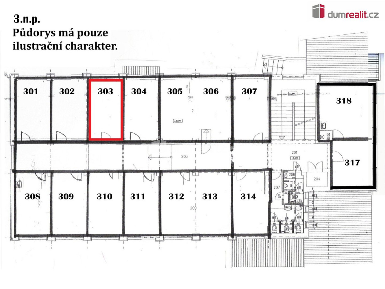 Pronájem kanceláře 15 m² – fotografie 3