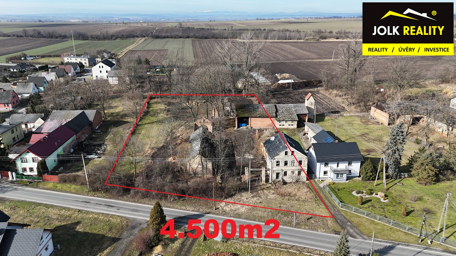 Prodej stavebního pozemku 4 500 m²