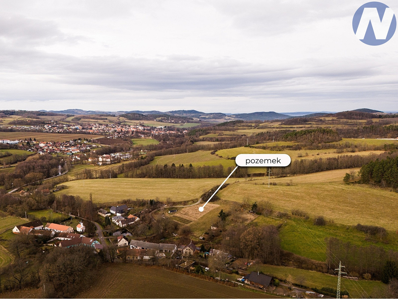 Prodej stavebního pozemku 3 733 m² – fotografie 5
