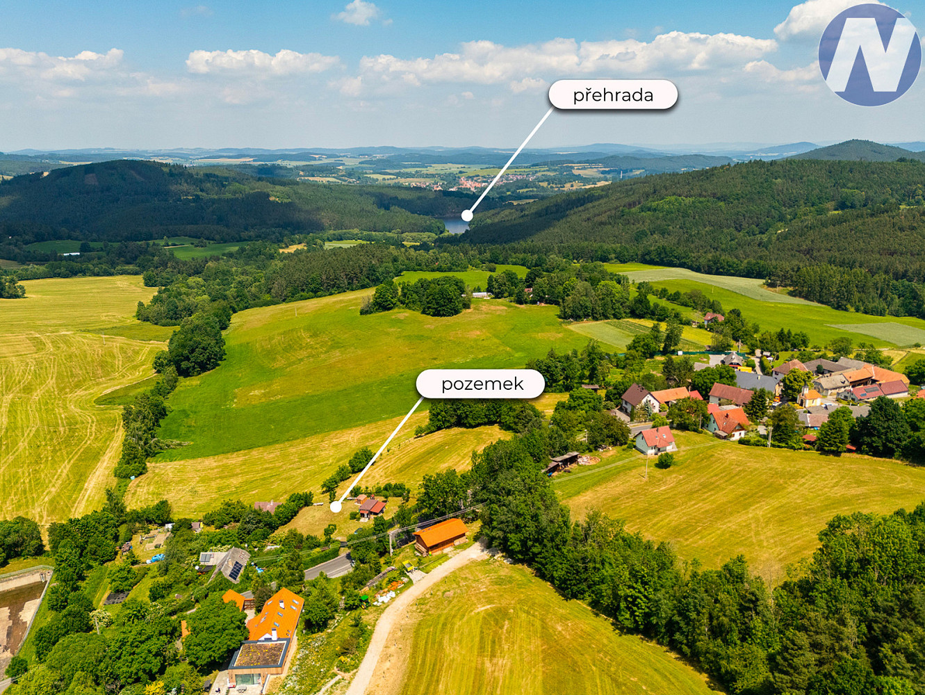 Prodej stavebního pozemku 1 224 m²