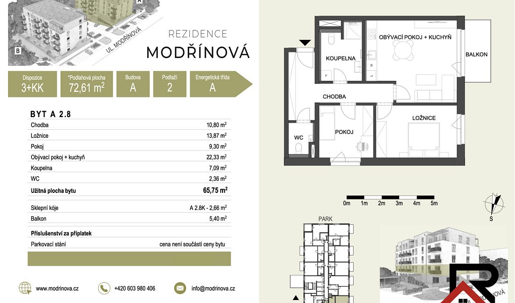 Prodej bytu 3+kk 73 m², Třebíč – náhled fotky 6