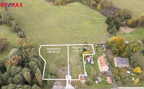 Prodej stavebního pozemku 1 982 m², Hájek, okres Karlovy Vary