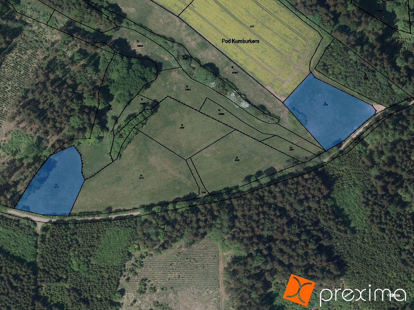 Prodej zahrady 886 m²