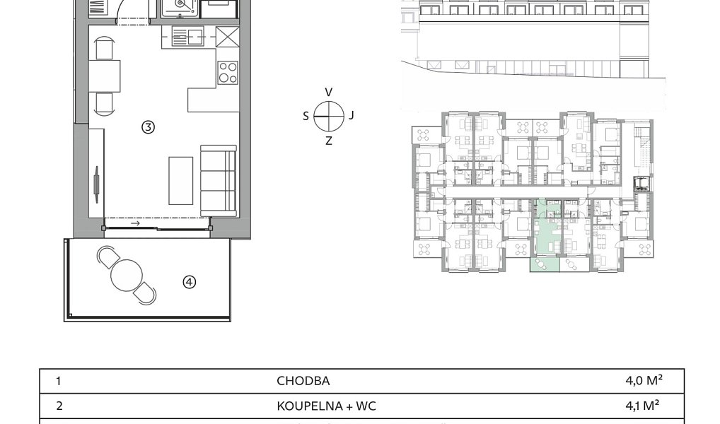 Prodej bytu 1+kk 27 m², Znojmo – náhled fotky 10