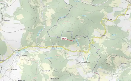 Dražba lesa 5 323 m², Vranová Lhota