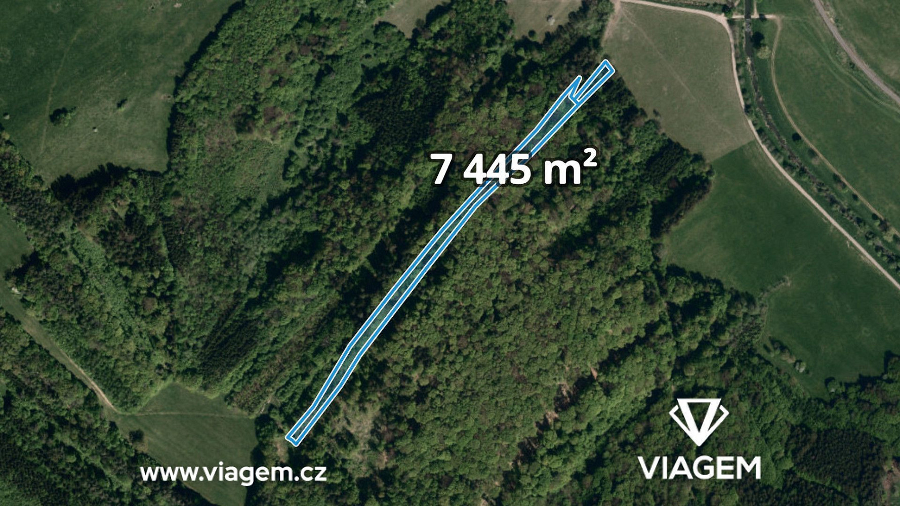 Prodej lesa 3 722 m²