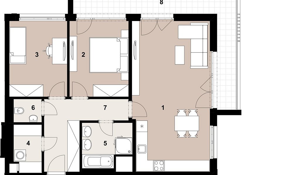 Prodej bytu 3+kk 81 m², Praha – náhled fotky 2