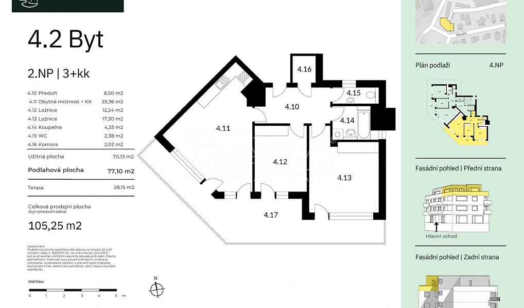 Prodej bytu 3+kk 77 m², Praha – náhled fotky 2
