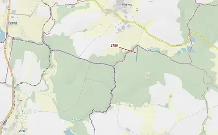 Dražba lesa 5 036 m², Rodinov