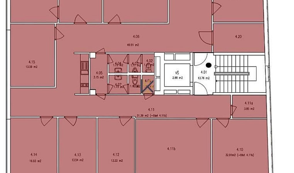 Pronájem kanceláře 270 m², Praha – náhled fotky 7