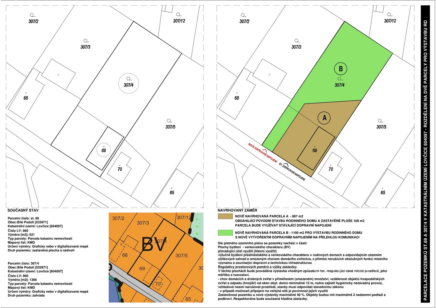 Prodej stavebního pozemku 1 100 m² – fotografie 5