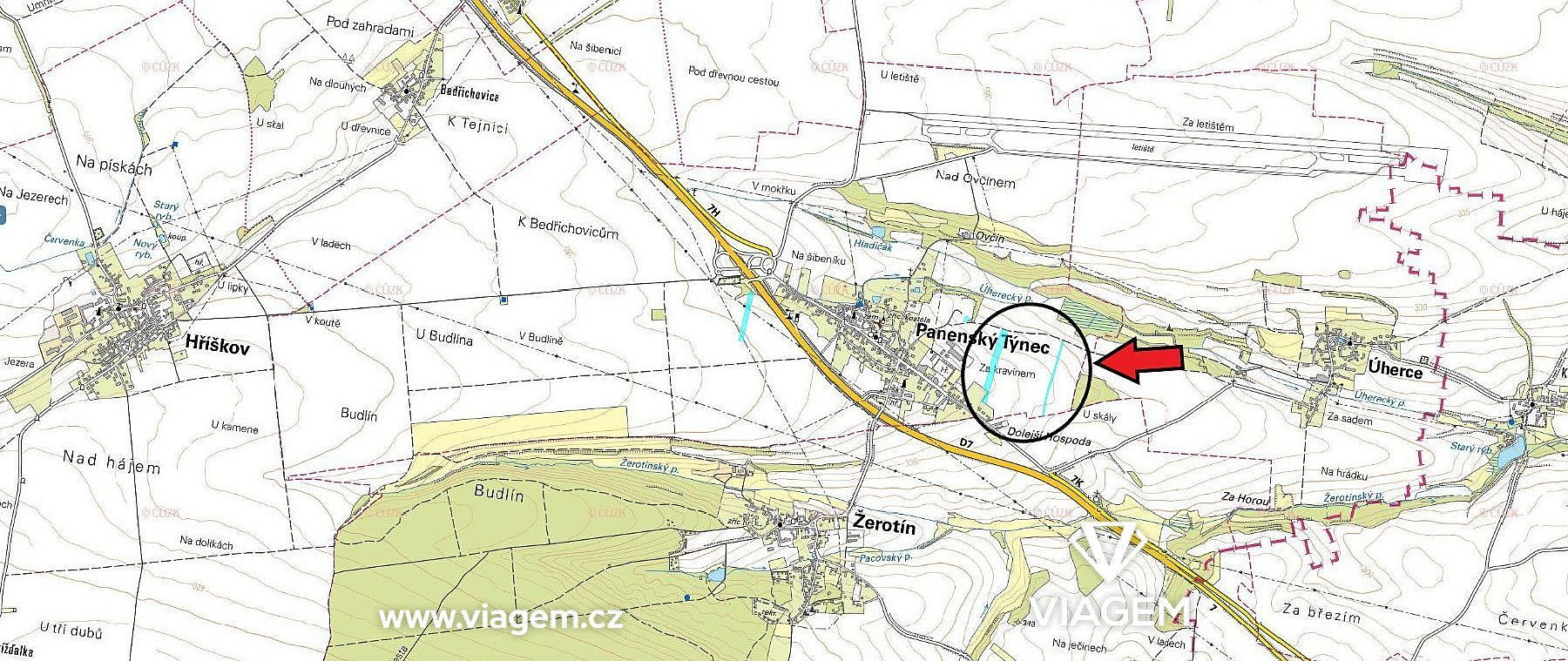 Prodej pole 1 871 m² – pohled 3