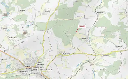 Dražba lesa 2 102 m², Milavče