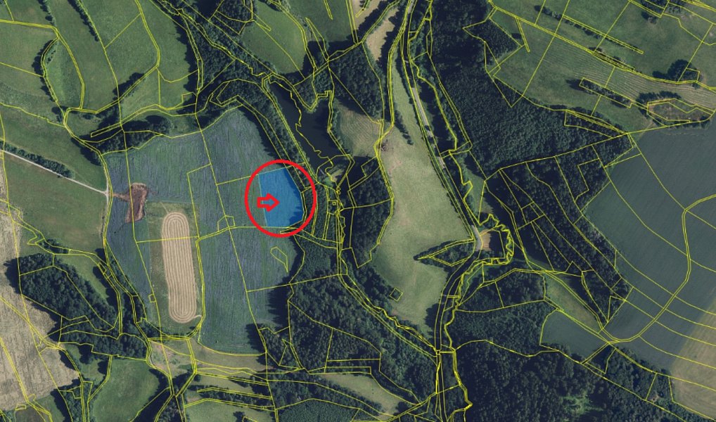 Prodej pole 8 401 m², Jedlí – náhled fotky 2