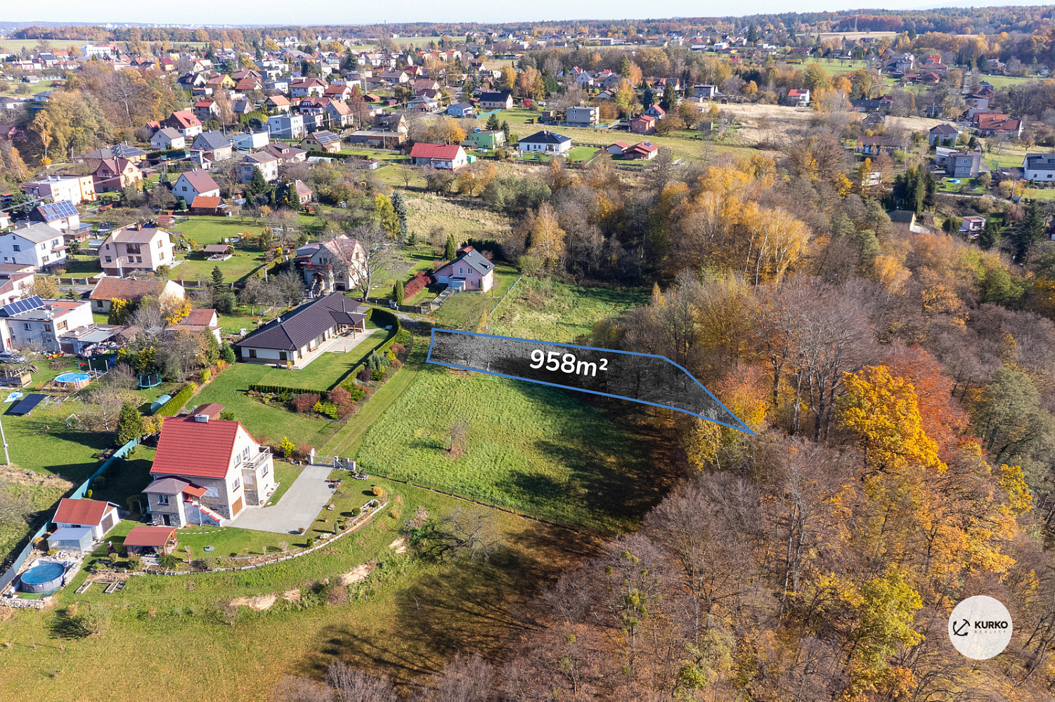 Prodej stavebního pozemku 958 m² – fotografie 5