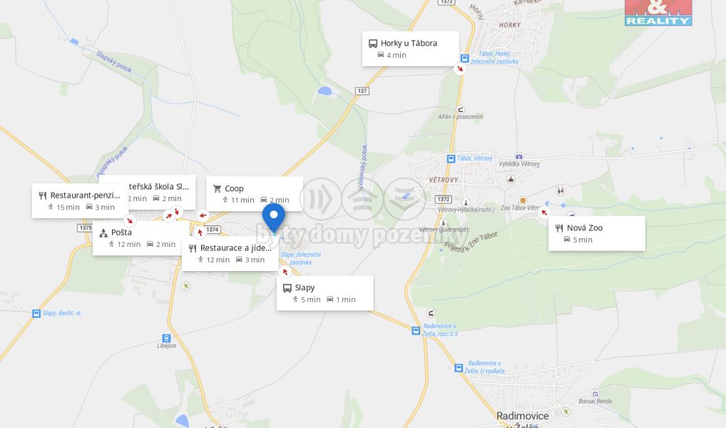 Prodej stavebního pozemku 733 m², Slapy – náhled fotky 9