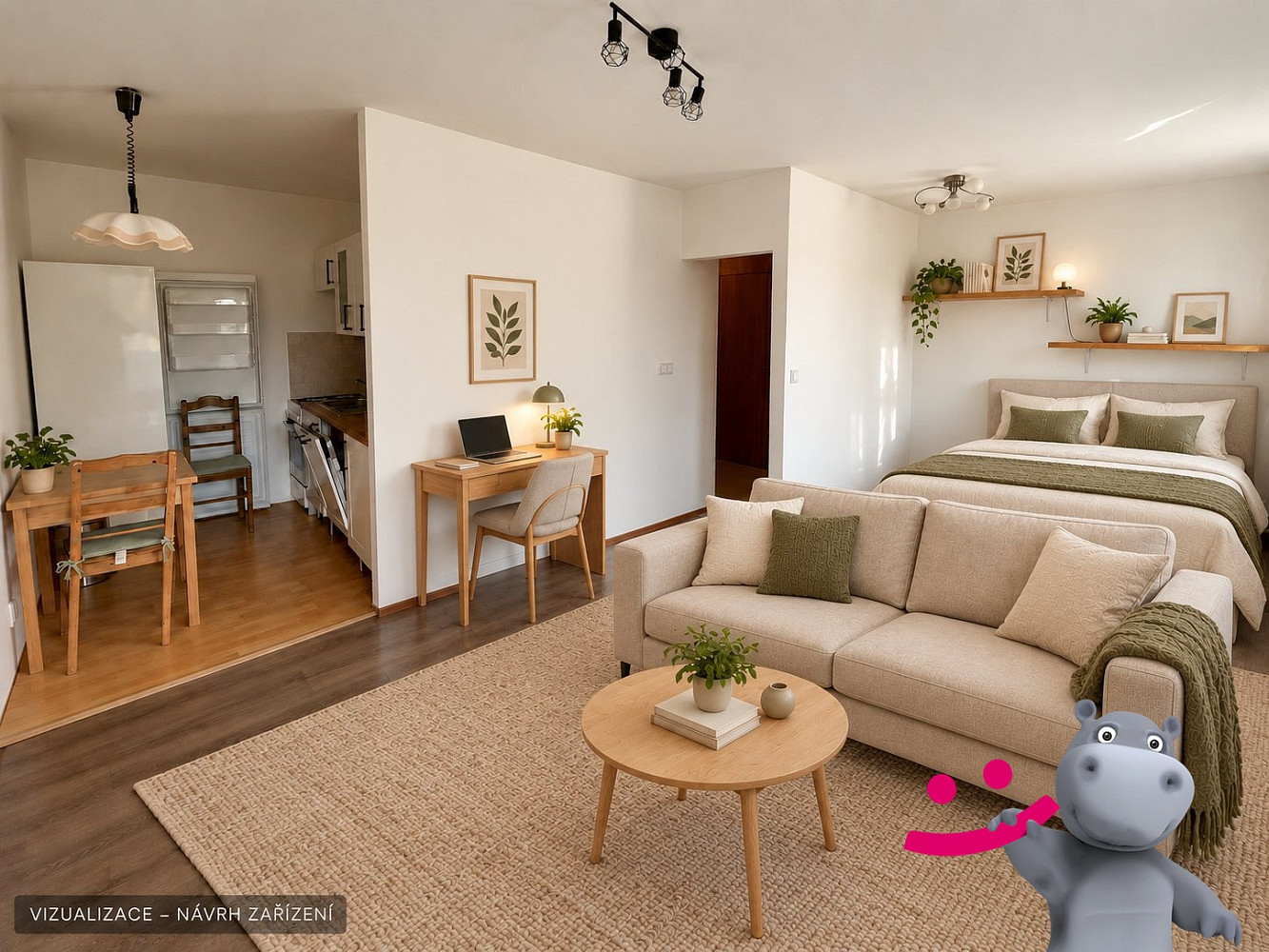 Pronájem bytu 1+kk 33 m²