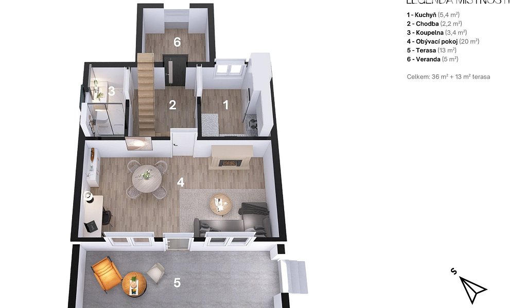 Prodej chaty/chalupy 78 m² s pozemkem 482 m², Řeka – náhled fotky 24